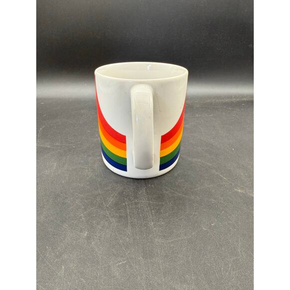Vintage Rainbow Mug 1980s Ceramic Coffee Mug Pride Made in Korea - Picture 5 of 8